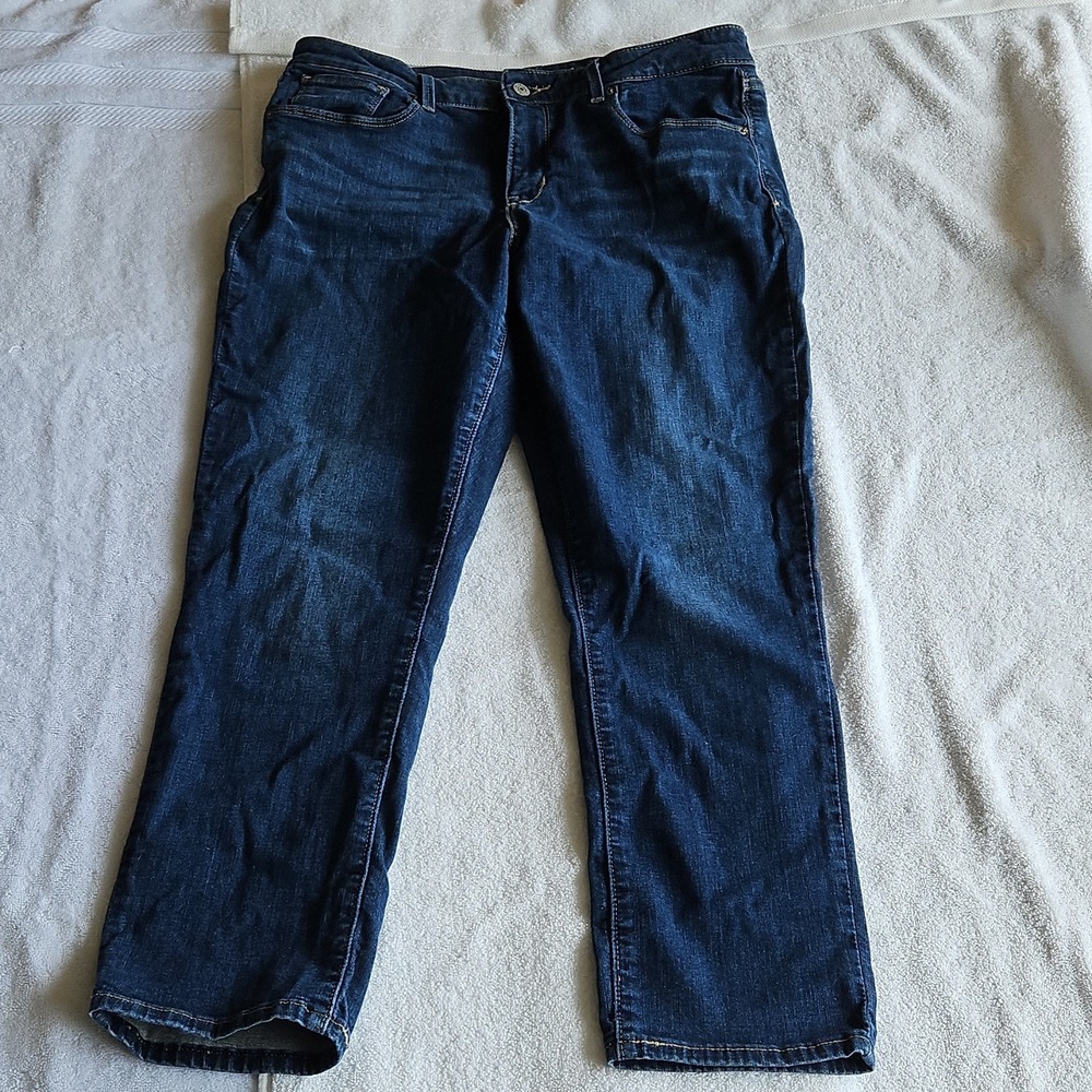 Levi's‎ Women's Blue Skinny Jeans Stretch Denim 5-Pocket Zip Button